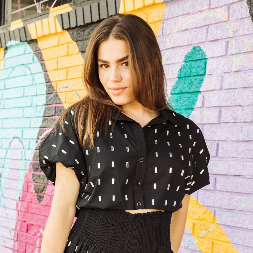 Queen of Sparkles Top M
